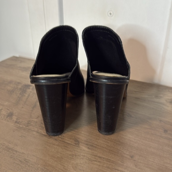 1. State  Revolve Brand - Black Leather Open Toed Mules - Heel - 7/37 - Picture 5 of 7